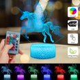 thumbnail image 4 of Unicornio LED Lámpara de luz nocturna Habitación Decoraciones para fiestas Decoración Navidad Cumpleaños Regalos de Navidad Presente Lámpara de noche para niñas Niños Niños Bebé Niños pequeños Niños Adepaton MZQ-0716, 4 of 7