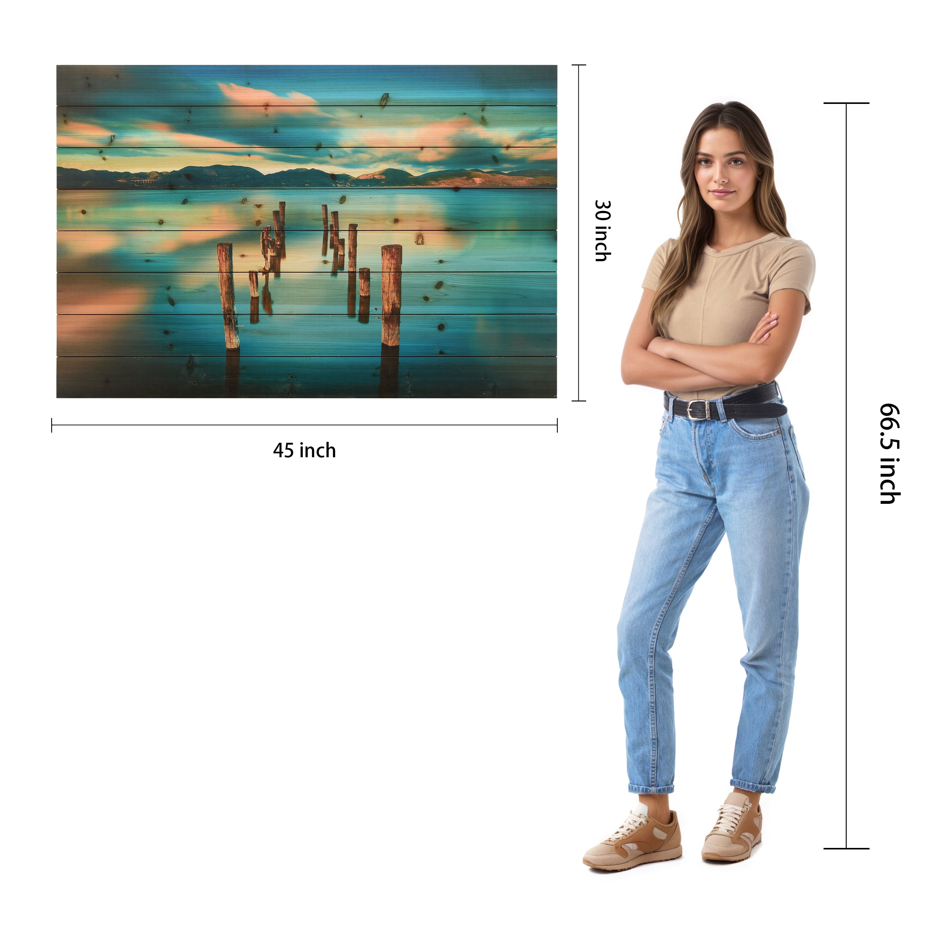Empire Art Direct Evening Light Print on Solid Wood Wall Art, 30" x 45", Ready to Hang