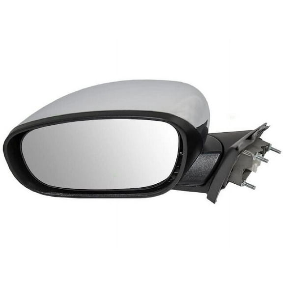 Right Passenger Side Power Mirror - Chrome - Manual Folding - with Heated Glass - without Turn Signal, Memory, and Auto Dimming Glass - Compatible with 2005 - 2010 Chrysler 300 2006 2007