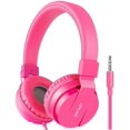 thumbnail image 1 of Auriculares gorsun Kids estéreo ligeros con cable rosa, 1 of 6