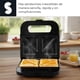 thumbnail image 5 of Sandwichera 750W Panini Electrica con Recubrimiento Antiadherente Luz Indicadora Fácil de Limpiar Mini Prensa para Hacer 2 Sandwiches Cocina, 5 of 8