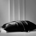 thumbnail image 4 of Cloud Fino 4 Pc Silk Satin Sheets Set | Silk Satin Fitted Sheet | Silk Satin Flat Sheet | Silk Pillowcase | 4 Pc Silk Satin Sheet Set | Hotel Quality Silky Soft Luxurious !!!! Black, Full XL, 4 of 6