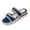Blue, variant on Espadrille Slide Sandals Womens, Sandals Women Comfortable Adjustable Buckle Mules Slide Sandals,Slip On Summer Shoes,Slide Sandals Walking Outdoor Footwear Comfort Stud Flatform Sandals, Yellow 6.5