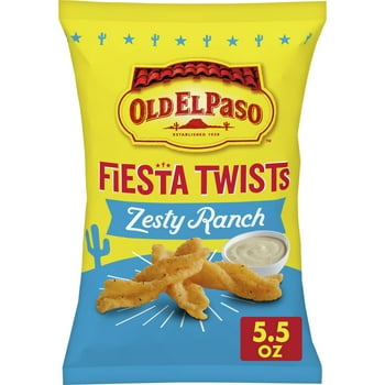 Old El Paso Fiesta Twists, Zesty Ranch, Cri Corn Snacks, 5.5 oz