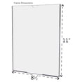 thumbnail image 5 of 10 Pack Wall Sign Holder for 8.5" x 11" Maps and Notices in Hospitals and Facilities Clear Acrylic Literature Sleeve with Magnets and Hook and Loop Squares, 5 of 6