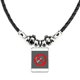 thumbnail image 1 of logo no fumar collar a mano colgante de cuerda de cuero Unbranded M, 1 of 3