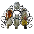thumbnail image 3 of Southern Homewares 7-Bottle Free Standing Wine Rack with Scroll Design, 3 of 3