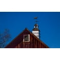thumbnail image 2 of Gulin, Sylvia 18x13 Gold Ornate Wood Framed with Double Matting Museum Art Print Titled - USA-New England-Vermont weather vane on top of wooden barn topped with horse, 2 of 4