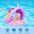 thumbnail image 4 of Flotador de piscina para bebés YONGSHENG inflable con dosel juguetes de piscina de verano, 4 of 5