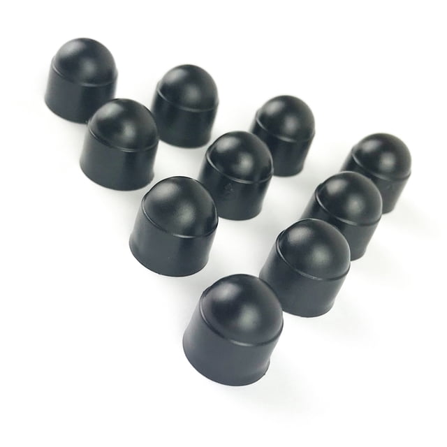 Scienceny 10PCS M6 M8 M10 M12 Plástico Métrico Pernos Tuercas Cabeza Tapas Screws Artesanía negro M6 Scienceny GJ2800-01B
