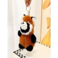 thumbnail image 2 of Pyaiiner Fluffy Animal Keychain Soft Plush Charm Adorable Miniature Collectible Backpack Clip Gift for All Ages, 2 of 8