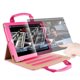 thumbnail image 3 of Cubierta elegante,Soporte de estuche inteligente,Funda de cuero PU,Estuche protector,Soporte inteligente para iPad,Bolso Estuche Inteligente,Funda inteligente de cuero PU,Funda para Rosado, 3 of 9