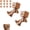 2, variant on Shaking Wooden Man Figurine, Handmade Shaking Feet Wooden Car Dashboard Decorations with 12 PCS Magnetic Expressions, Creative Wood Desktop Decor,Wood Figure for Car,Office,1