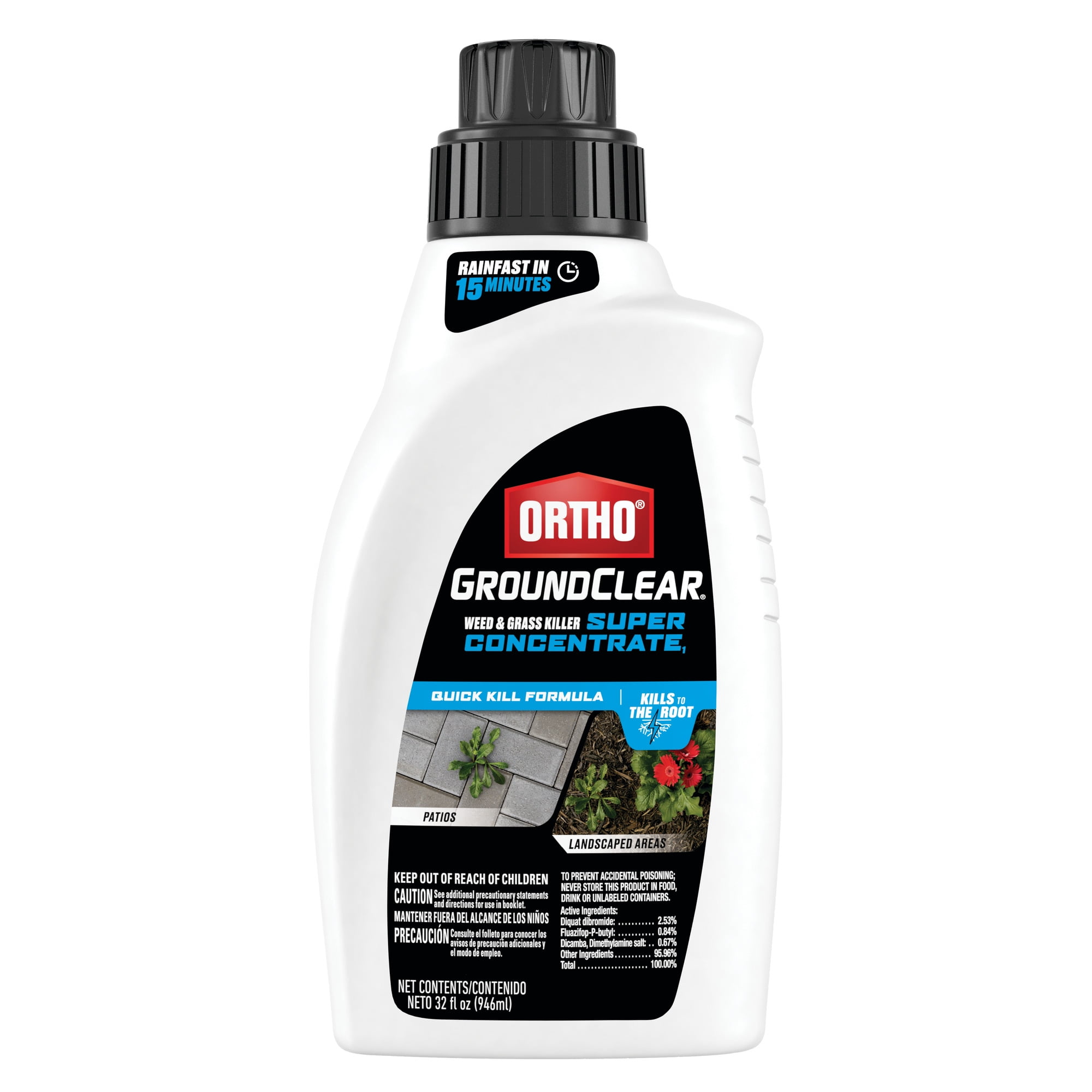 Ortho GroundClear Weed and Grass Killer Super Concentrate1, 32 oz