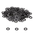 thumbnail image 1 of Unique Bargains 200 Pack Internal Tooth Star Lock Washers M3 Quick Speed Locking Washers, 65Mn Steel Starlock Push Nuts, 1 of 4