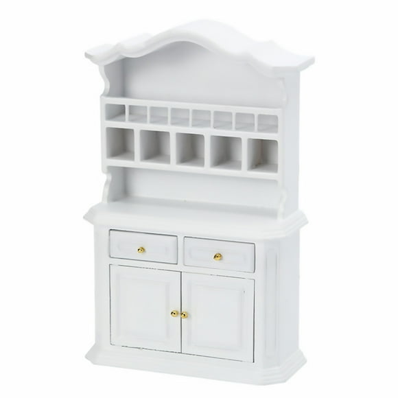 CHICHUMID 1PC Miniature Cabinet Model White Compact Design for Decorating