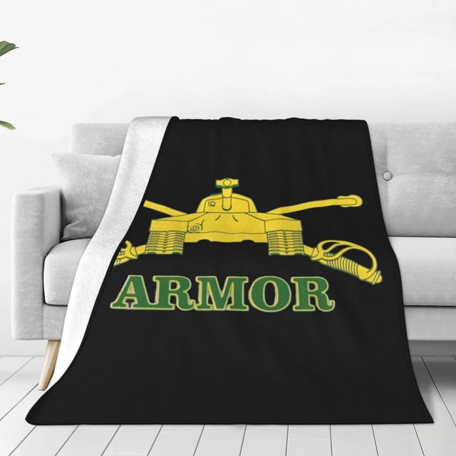 Insignia de la rama de armadura del ejército de EE. UU., manta de vellón de Vietnam, manta súper suave y acogedora, manta de franela ligera y cómoda, mantas de felpa cálidas para sofá, sofá, cama