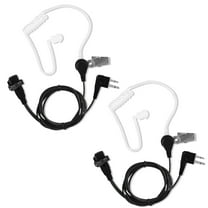 Walkie Talkie Earpiece, EEEkit Noise Canceling Headset 2 Pin Acoustic Tube Earpiece with Mic PTT, Two Way Radio Earpiece Compatible with Motorola CLS1410 CLS1110 CP200 GP2000 T600 T800 Radio(2/1Pcs)
