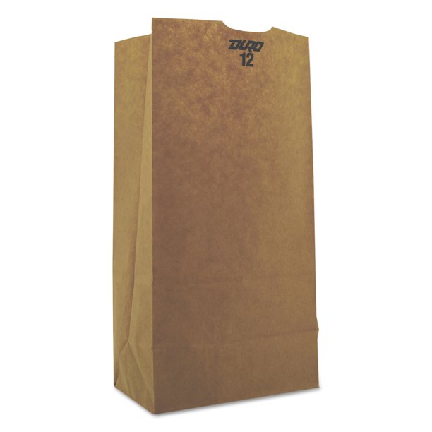 General 12 Paper Grocery Bag, 50lb Kraft, HeavyDuty 7 1/16 x 4 1/2 x