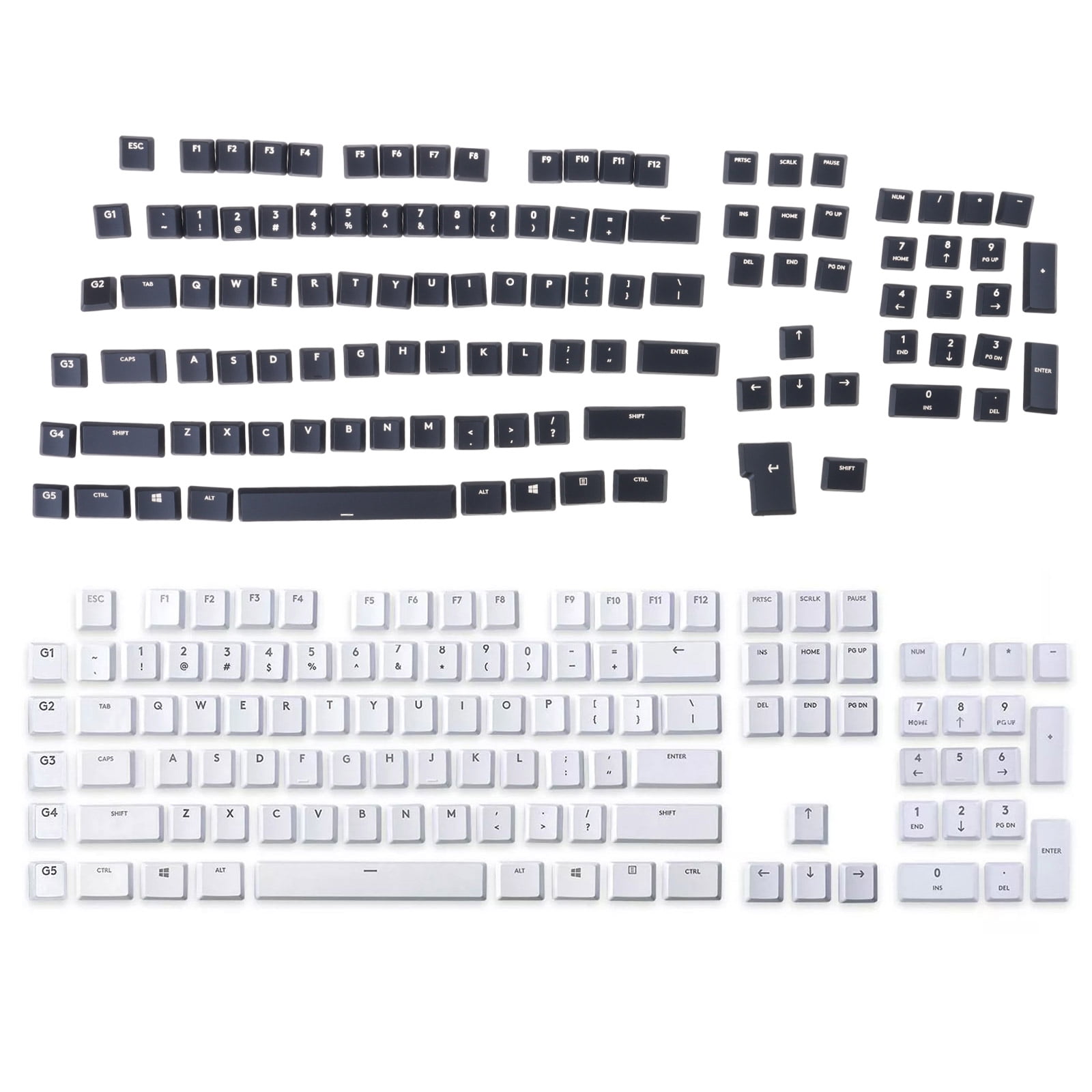 Ergonomic Textured Keycaps Easy Installation for G915/G913/G815/G813 TKL Gaming Keyboards