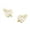 Colorname Bmonth: Yellow / 9x9mm  April, variant on 14k Yellow Gold November Yellow CZ Cupids Arrow Screw-Back Earrings - Measures 9x9mm