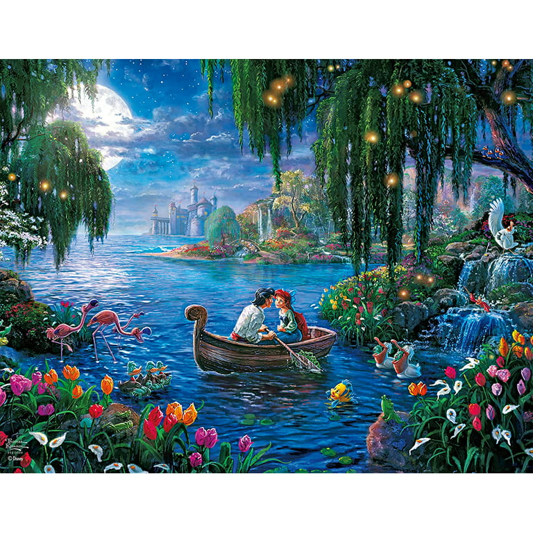 Disney 4-in-1 500-Piece Thomas Kinkade Disney Puzzle - 3665