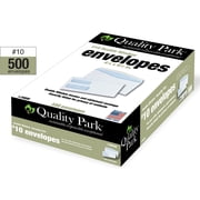 Quality Park Double Window Envelopes for Checks & Invoices, Size 10, 4-1/8 x 9-1/2, White, 500 Count
