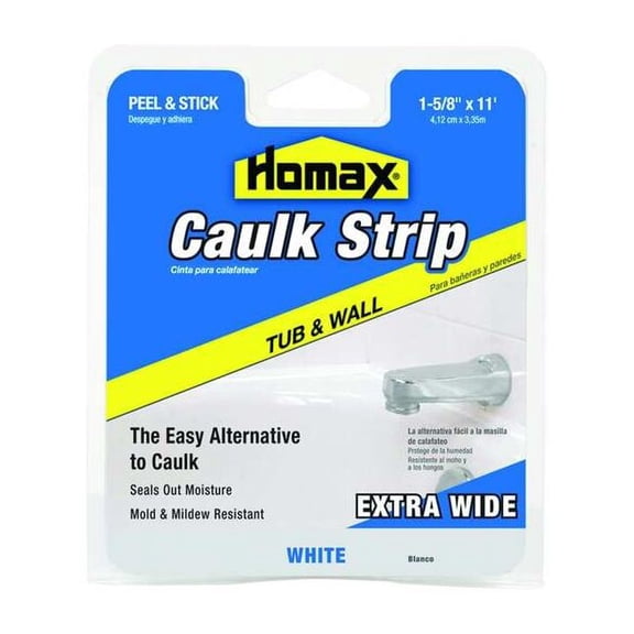 Homax Tub & Wall 1-5/8 in White Siliconized Caulk