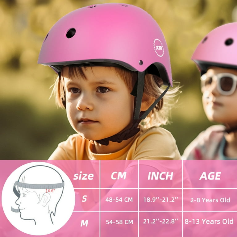 Xjd Kids Multi Sport Bicycle Helmets Pink Boys Girls Walmart