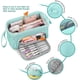 thumbnail image 4 of Estuches grandes para lápices para niñas, estuche súper grande para mujeres con cremallera, estuche para bolígrafos, organizador de papelería, escuela duradera, adolescentes, niños, azul, 4 of 5