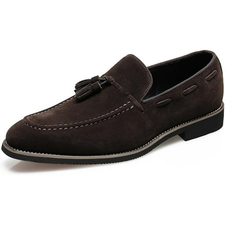 Men s Classic Tassel Loafers Moccasins Slip-ons Wedding Prom Formal Dress Casual Shoes for Men