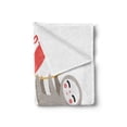 thumbnail image 2 of Sloth Soft Flannel Fleece Throw Blanket, Happy Valentines Day Theme Tropical Animals Girl Romantic, Cozy Plush for Indoor and Outdoor Use, 70" x 90", Warm Taupe Vermilion, by Ambesonne, 2 of 5