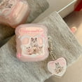 thumbnail image 1 of For Airpods 1 2 Pro 2 Earphone Case Creative Cute Pink Kitten Puppy Newspaper Wave Frame Pendant Anti-fall Shell For Airpods 3 pink kitten For AirPods Pro 2, 1 of 6