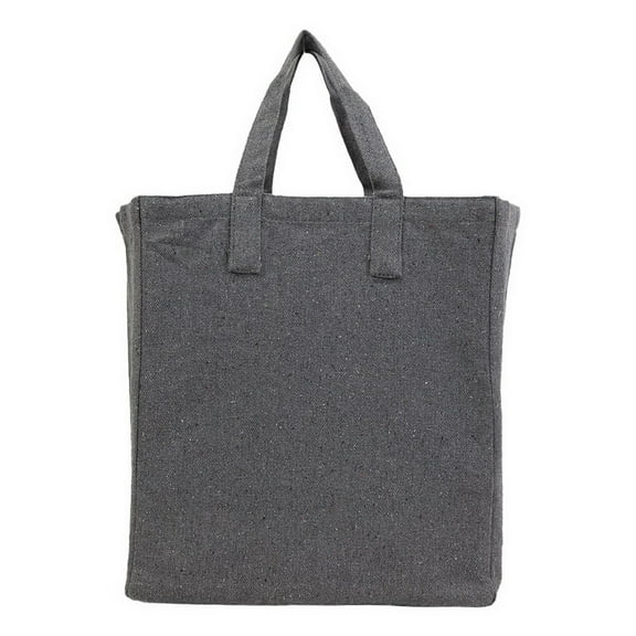 Q-Tees S900 Sustainable Grocery Bag-Dark Grey