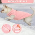 thumbnail image 5 of 2 Pieces Fleece Dog Sweater Vest Winter Warm Dog Sweaters for Small Dogs Male Female Fall Pullover Doggie Clothes with D-Ring Soft Puppy Cold Weather Coat Clothing, 5 of 6