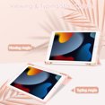 thumbnail image 3 of KOMI applies to 2021 iPad 9 tablet protective case 10.2 "triple fold stand Acrylic tpu transparent pen slot leather case, 3 of 8
