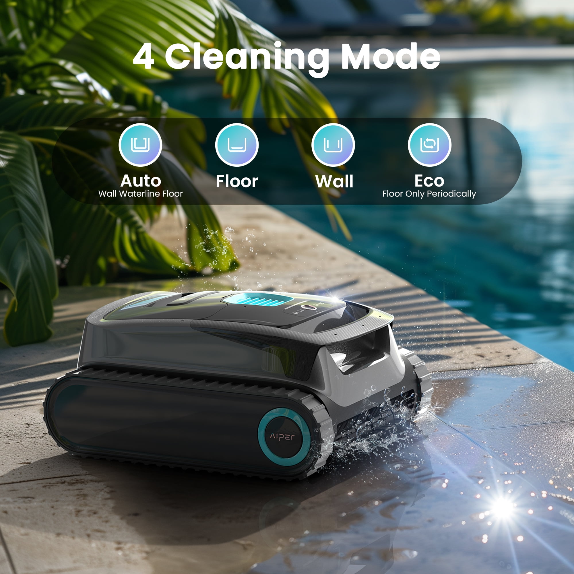 Aiper Scuba 1600W Cordless Robotic Pool Cleaner for In-Ground and Above Ground Pools