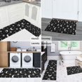 thumbnail image 5 of Black Moon Skull Pattern Kitchen Rugs Sets Of 2,Anti Fatigue Kitchen Mat Rugs Non Slip Washable,Decorative Kitchen Floor Mats for Kitchen,Sink,Laundry,17"x30"+17"x47", 5 of 7