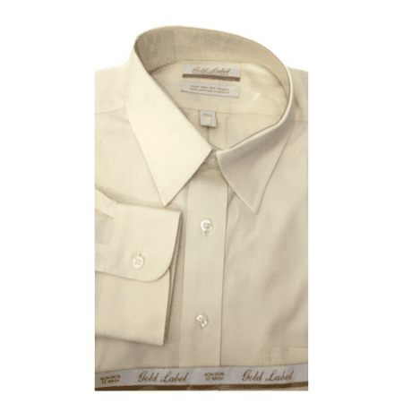 

ROUNDTREE and YORKE Gold Label Long Sleeve Solid Cotton Ivory size 19-34 Big