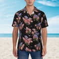 thumbnail image 2 of Xecao Bouquet print Hawaiian shirt - a stylish short-sleeve button-down for men, perfect for casual beach and tropical outings., 2 of 9