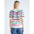 thumbnail image 3 of Free Assembly Women's Yoke Stitch Sweater with Short Sleeves, Midweight, Sizes XS-XXL, 3 of 5