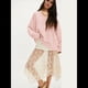 thumbnail image 5 of Sudadera de Gran Tamaño para Mujer, Estilo Informal, Cuello Redondo, Larga, Cómoda. Rosa XL, 5 of 10