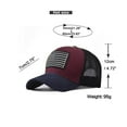 thumbnail image 4 of Vintage Trucker Hats for Men American Flag Patch Breathable Mesh Baseball Caps, 4 of 9