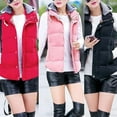 thumbnail image 5 of Coats Women Jackets Casual Autumn Winter Sleeveless Warm Thicken Hooded Cotton Waistcoat Vest Women Clothing, 5 of 12