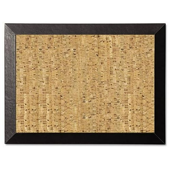 Bi-silque Kamashi Natural Cork Personal Board - 18" Height X 24" Width - Cork Surface - Black Wood Frame (sf0422581012)