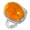 Amber, variant on Natural Shiva Eye Ring 925 Sterling Silver Handmade Jewelry