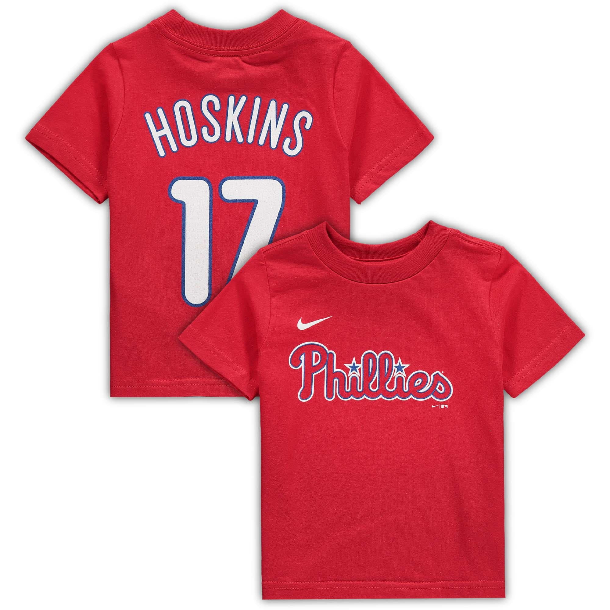 Outerstuff Rhys Hoskins Philadelphia Phillies Blue Youth Name and Number Jersey T-Shirt 