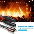thumbnail image 4 of 1.5m 4.9ft Dual XLR Male to Dual RCA Male Plug Audio Signal Patch Cable, 4 of 8