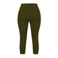thumbnail image 5 of Womens Solid Color Capris Yoga Leggings Cropped Pants for Workout Matching Slim Fitting Yoga Gym Pants, 5 of 5