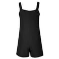 thumbnail image 3 of Women's Summer Suspender Overalls Short Jumpsuits Adjustable Strap Bib Romper Shorts Pants with Pockets for Women, 3 of 7